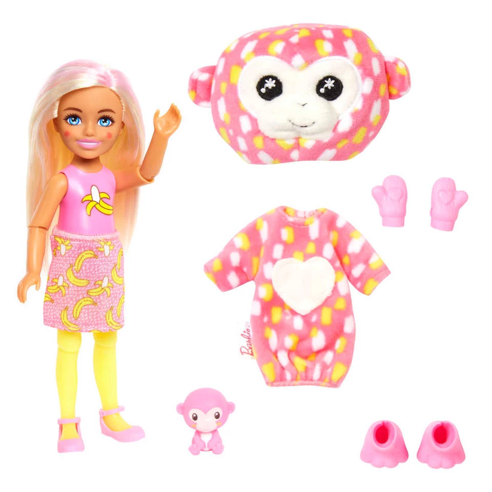 Barbie Cutie Reveal Chelsea Jungle Pop - Aap 5 Barbie Cutie Reveal Chelsea Jungle Pop - Aap - Afbeelding 3