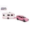 Kids Globe Volvo V70 Met Caravan - Roze -Speelgoed 1996280 c829f584