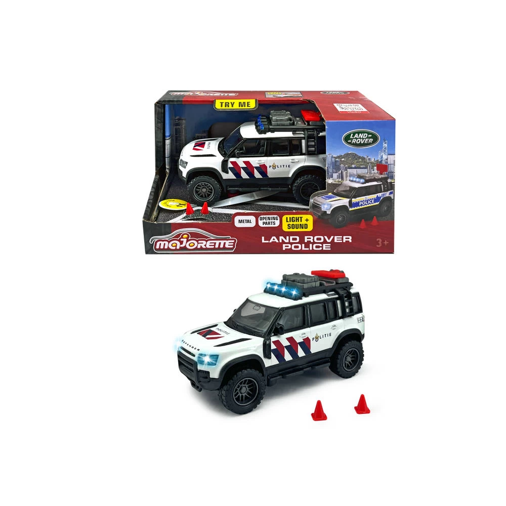 No Brand Majorette Land Rover Defender Politievoertuig - 1:43 3 No Brand Majorette Land Rover Defender Politievoertuig - 1:43