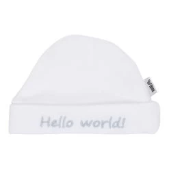 No Brand VIB Hello World Ronde Muts - Wit