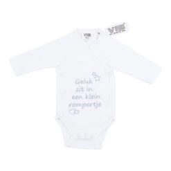 No Brand VIB Geluk Zit In Een Klein Rompertje - Wit