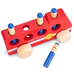 No Brand New Classic Toys Houten Pop-up Brandweerauto -Speelgoed 1997129 8e68c712