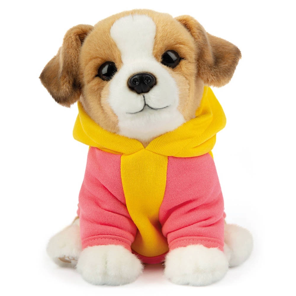 No Brand Studio Pets Jacky Knuffelhond Met Hoodie - 23 Cm 3 No Brand Studio Pets Jacky Knuffelhond Met Hoodie - 23 Cm
