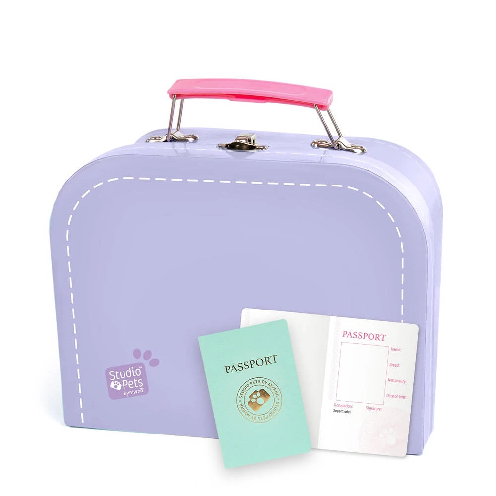 No Brand Studio Pets Koffertje Voor 16 Cm Knuffels - Lila 3 No Brand Studio Pets Koffertje Voor 16 Cm Knuffels - Lila