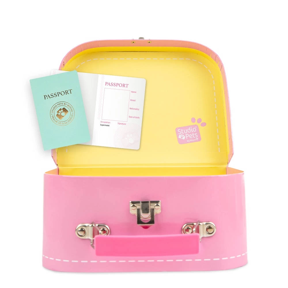 No Brand Studio Pets Koffertje Voor 16 Cm Knuffels - Roze 4 No Brand Studio Pets Koffertje Voor 16 Cm Knuffels - Roze - Afbeelding 2