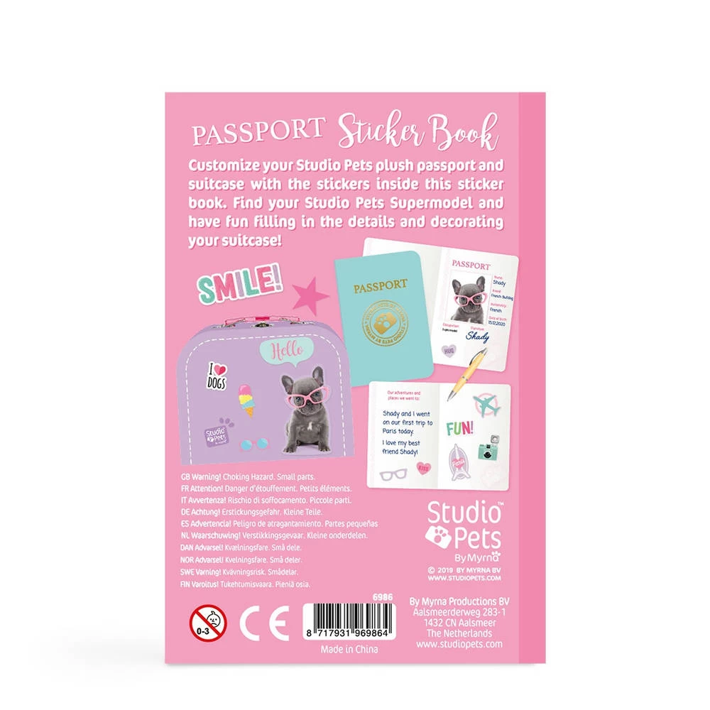 No Brand Studio Pets Paspoort Stickerboek Voor 16 Cm 4 No Brand Studio Pets Paspoort Stickerboek Voor 16 Cm - Afbeelding 2